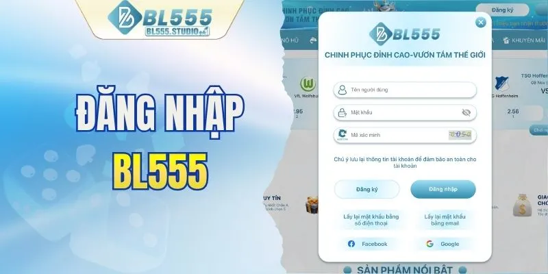 Đăng nhập BL555